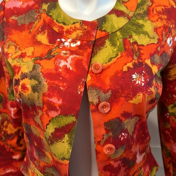Chico’s Colorful Button-Front Jacket - Picture 6 of 12